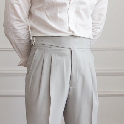 Capri Gurkha Pantalon droit plissé