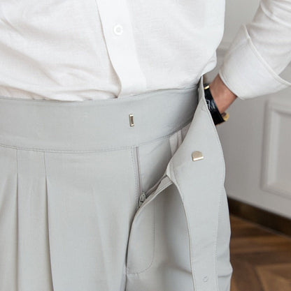 Capri Gurkha Pantalon droit plissé