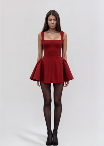 Éloïse | Mini robe rouge