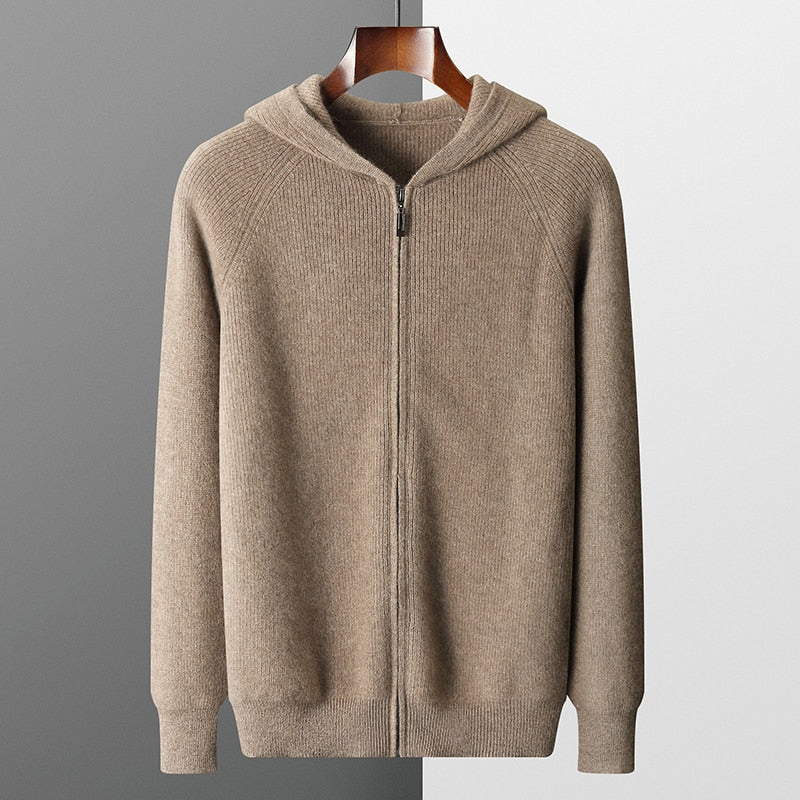 Jaxon Wool Comfort Hoodie pour hommes fabriqué en laine de haute qualité