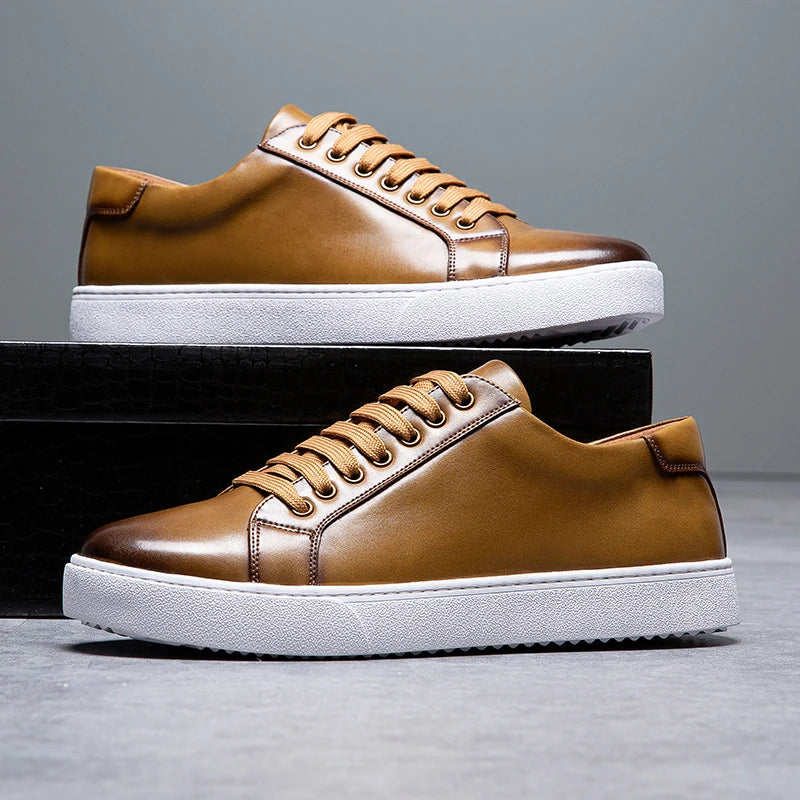 Lionel - Sneakers en cuir pour hommes