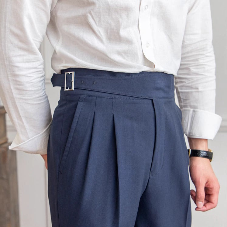 Capri Gurkha Pantalon droit plissé